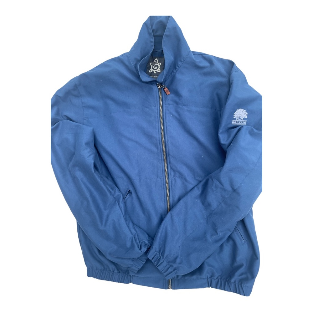 Turtleson Men's Golf Rain Jacket Zip Front Navy Size Medium